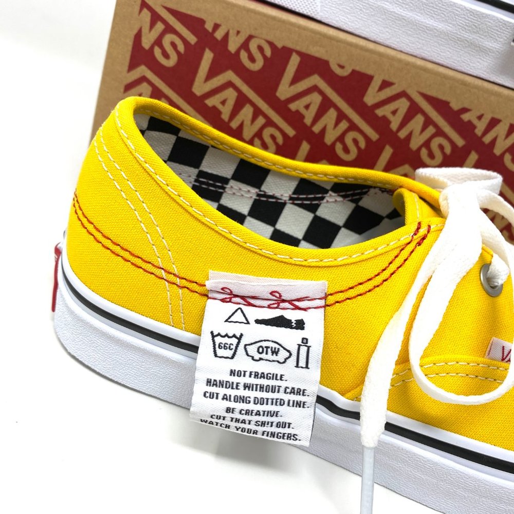 🌹 Spring Sale 🌹 VANS Authentic Hc Diy Lemon Canvas Women's Size 7 VN0A4UUC1AE - Picture 7 of 15